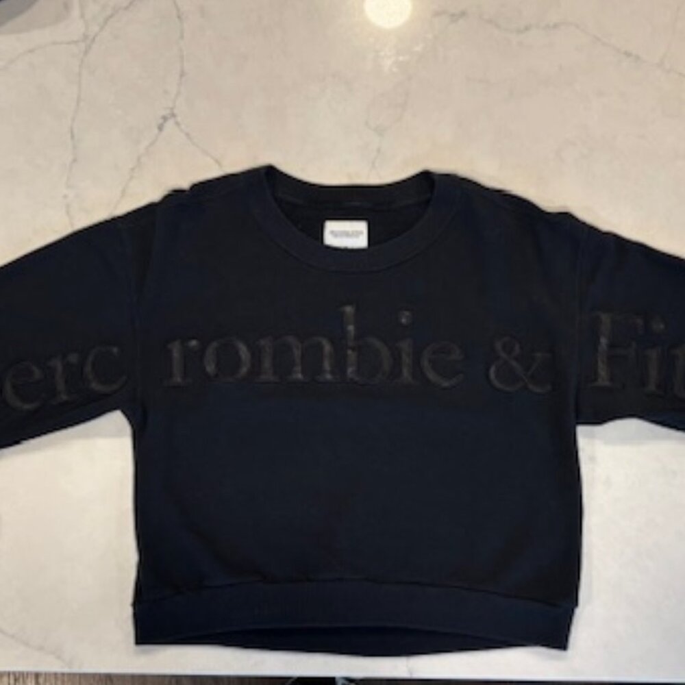 Abercrombie & Fitch Exploded Leather Graphic Crewneck